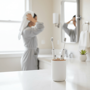 Canyon White Toothbrush Holder