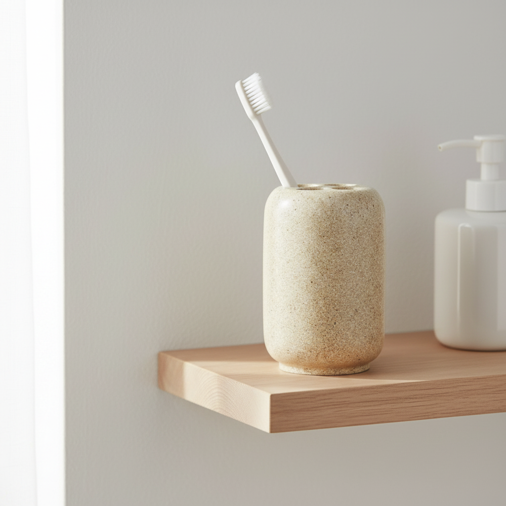 Canyon Natural Stone Effect Toothbrush Holder