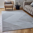 Carmel Grey - Cream Geometric Rug | 6050
