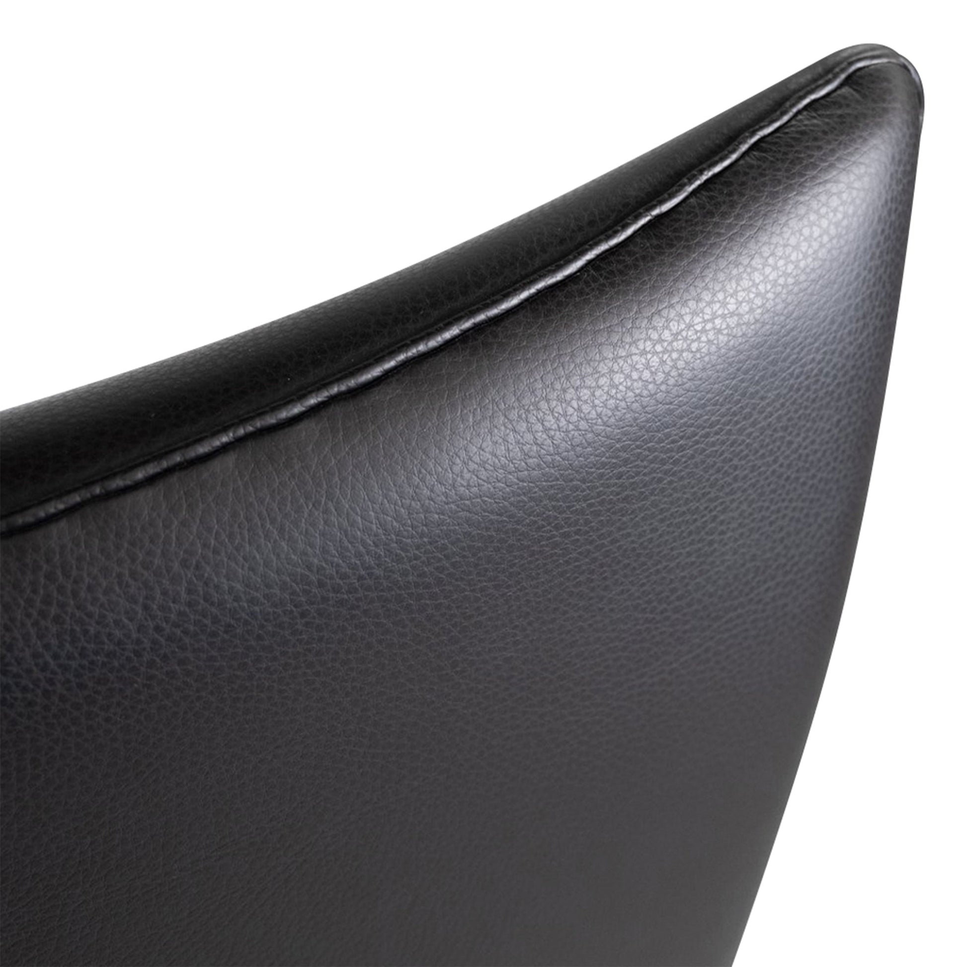 Carnaby High Back Armchair with Ottoman, Black