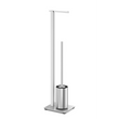 Carvo Brushed Stainless Steel Toilet Butler 40488