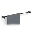 Carvo Powder Coated Black Stainless Steel 65.8 cm Towel Rail 40502