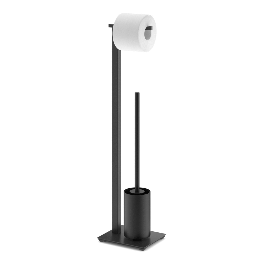 Carvo Powder Coated Black Stainless Steel Toilet Butler 40508