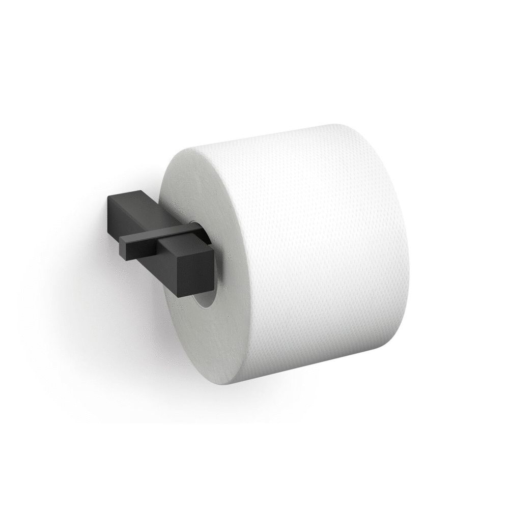 Carvo Powder Coated Black Stainless Steel Toilet Roll Holder 40500
