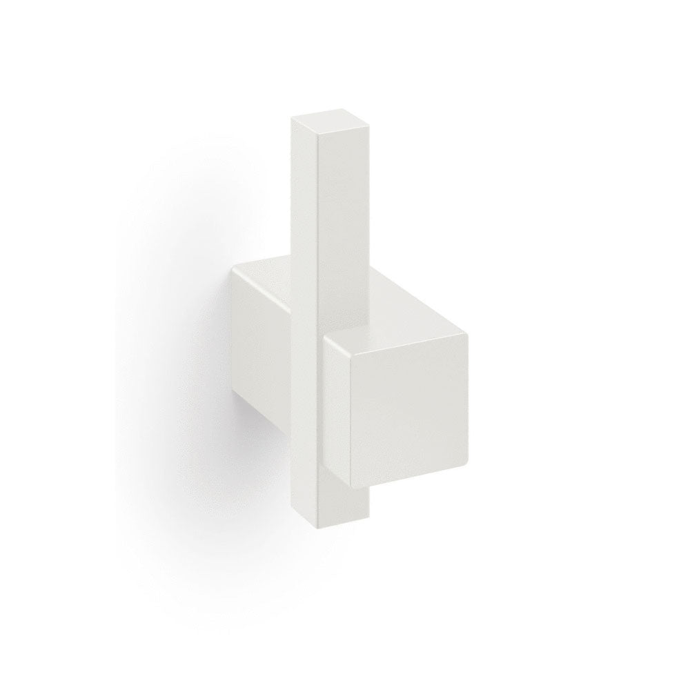 Carvo White Stainless Steel Single Towel Hook 40813