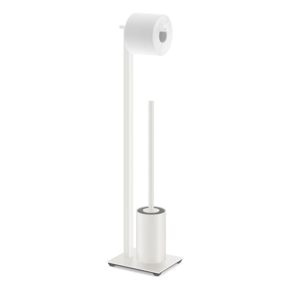 Carvo White Stainless Steel Toilet Butler 40818