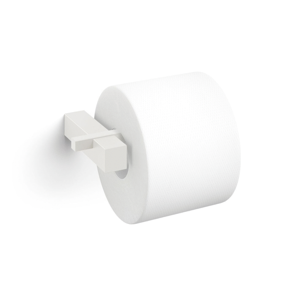Carvo White Stainless Steel Toilet Roll Holder 40810