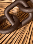Cato 5 Link Black Wood Chain Sculpture