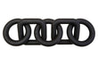 Cato 5 Link Black Wood Chain Sculpture