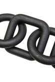 Cato 5 Link Black Wood Chain Sculpture