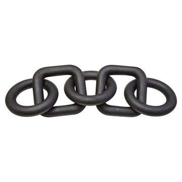Cato 5 Link Black Wood Chain Sculpture