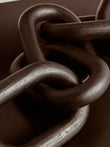 Cato 5 Link Black Wood Chain Sculpture
