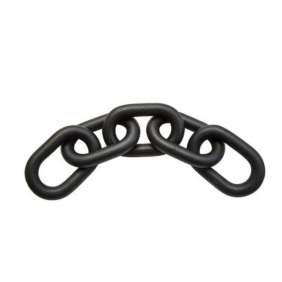 Cato Black Wood 5 Link Chain Sculpture