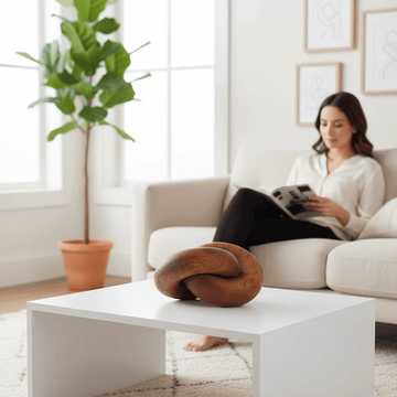 Cato Brown Wood Knot Decor