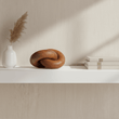 Cato Brown Wood Knot Decor
