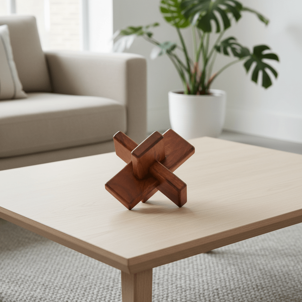 Cato Brown Wood Sculpture