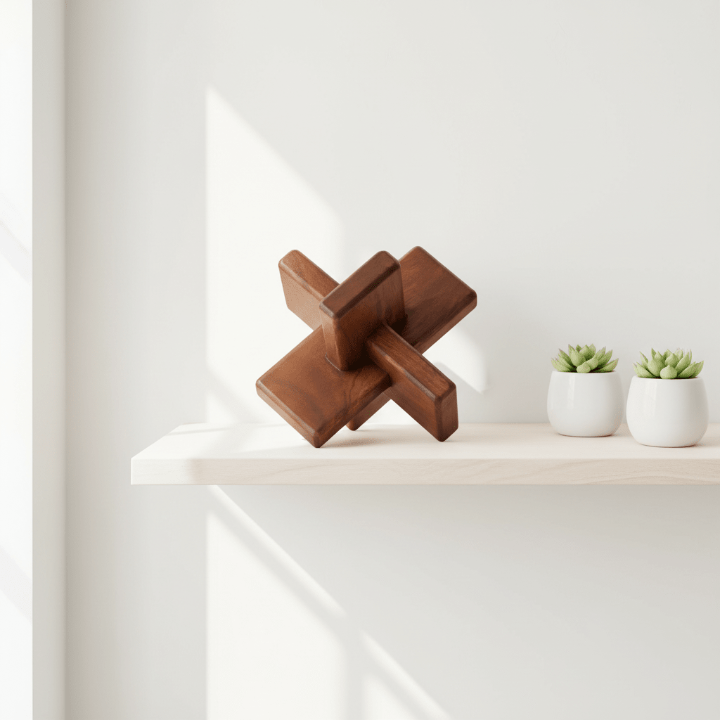 Cato Brown Wood Sculpture