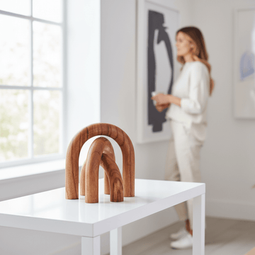 Cato Natural Wood Arch Sculpture