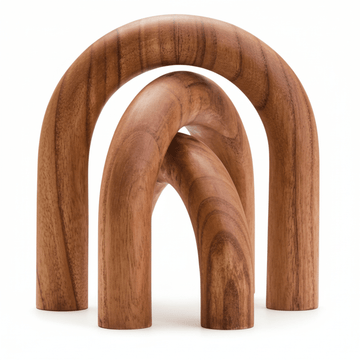 Cato Natural Wood Arch Sculpture