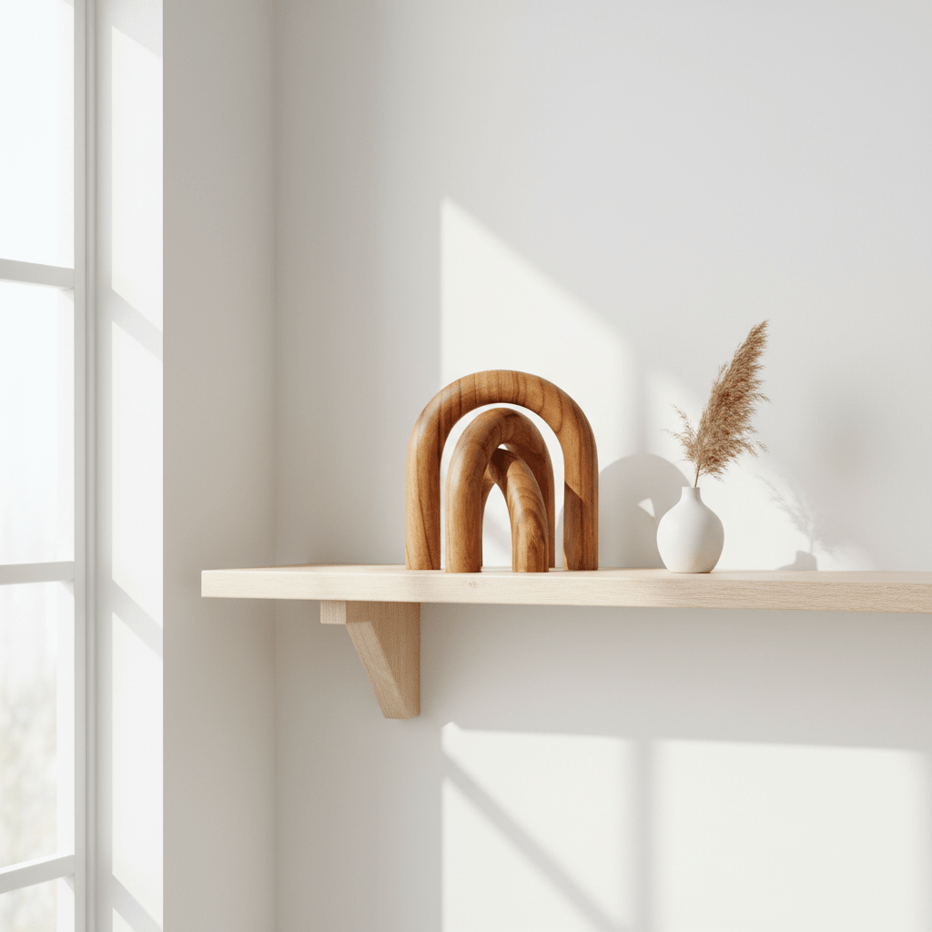 Cato Natural Wood Arch Sculpture