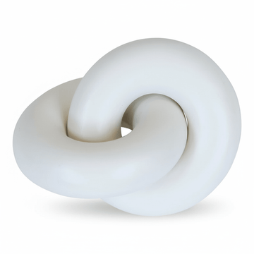 Cato White Wood Knot Decor