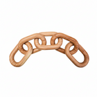 Cato Natural Wood 5 Link Chain Sculpture