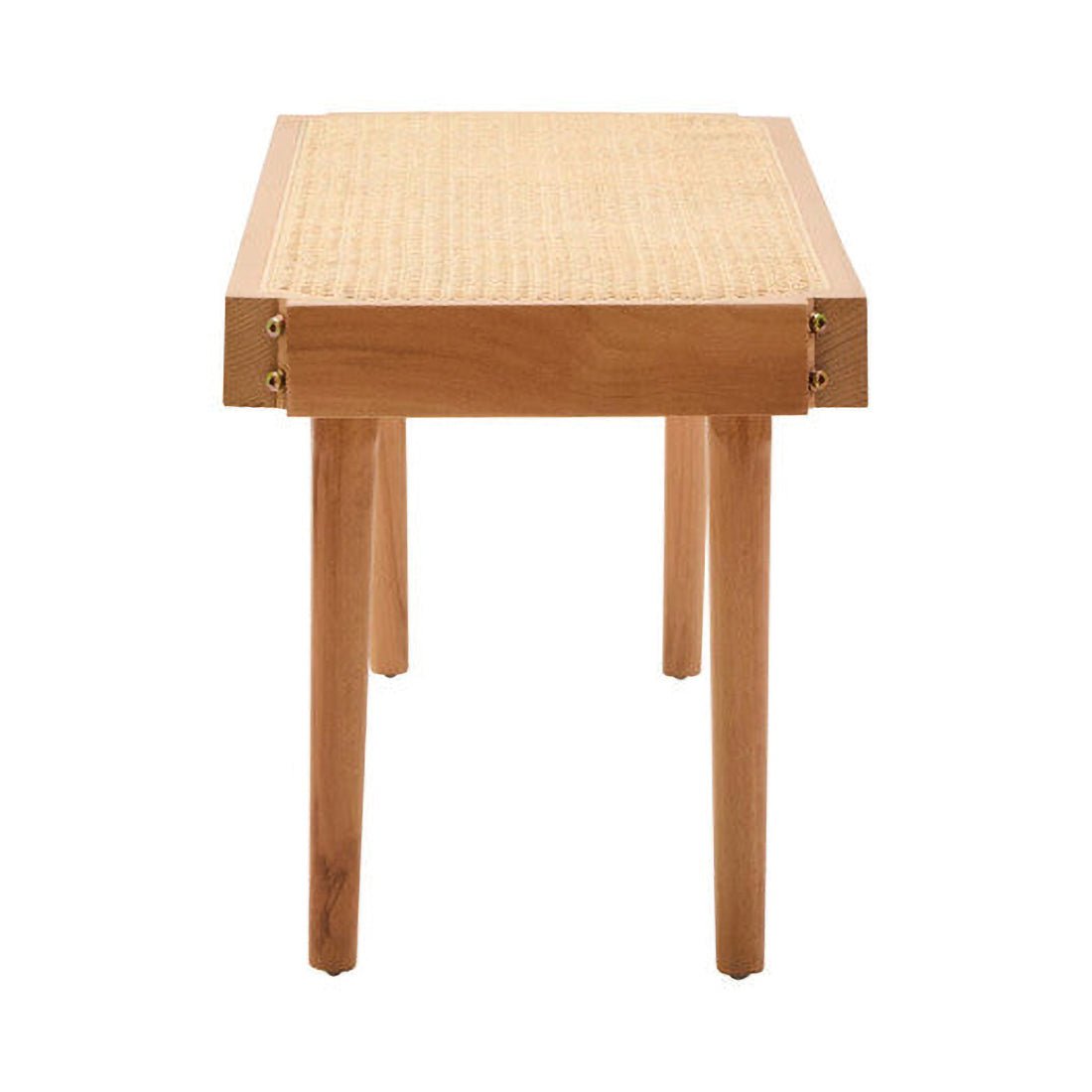Cebu Natural Cane and Beech Wood Bench