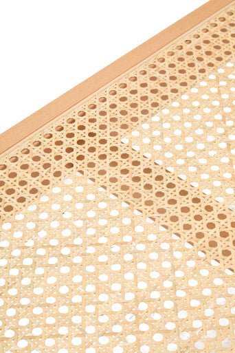 Cebu Natural Cane and Beech Wood Bench