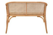 Cebu Natural Cane and Beech Wood Bench with Backrest