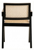 Cebu Natural Cane and Black Beech Wood Dining Chair