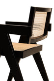 Cebu Natural Cane and Black Beech Wood Dining Chair