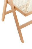Cebu Natural Rattan and Beechwood Folding Chair