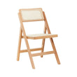 Cebu Natural Rattan and Beechwood Folding Chair