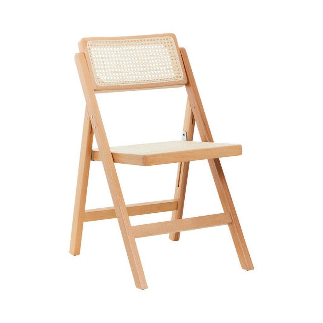 Cebu Natural Rattan and Beechwood Folding Chair