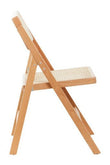 Cebu Natural Rattan and Beechwood Folding Chair