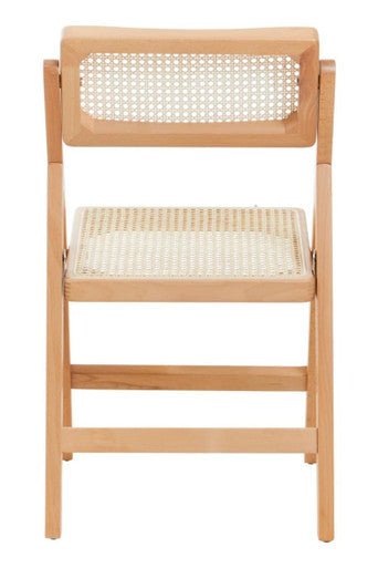 Cebu Natural Rattan and Beechwood Folding Chair