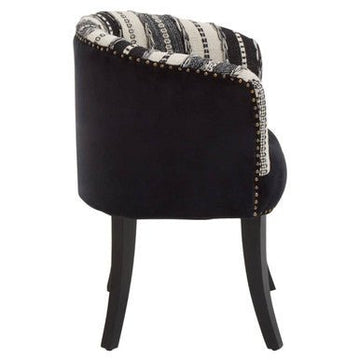 Cefena Black and White Chair