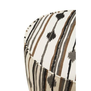 Cefena Linear Diamond Pattern Footstool