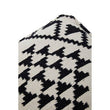 Cefena Square Black and White Patterned Pouffe