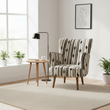 Cefena Armchair With Flared Arms