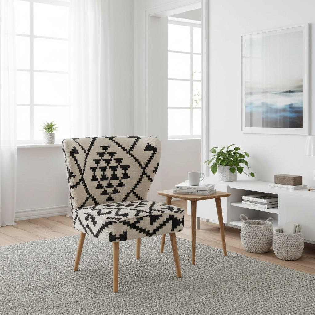 Cefena Berber Style Mango Wood Chair