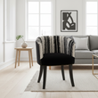 Cefena Black and White Chair
