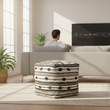 Cefena Square Pouffe