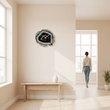 Celina Black And Gold Agate Effect Wall Clock