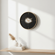 Celina Black And Gold Round Wall Clock