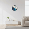 Celina Blue Abstract Wall Clock