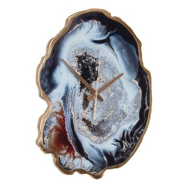 Celina Multicolour Agate Effect Wall Clock