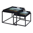 Celina Set Of 2 Assorted Colour Nesting Tables