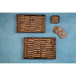 Celina Set Of Four Square Black and Gold Coasters