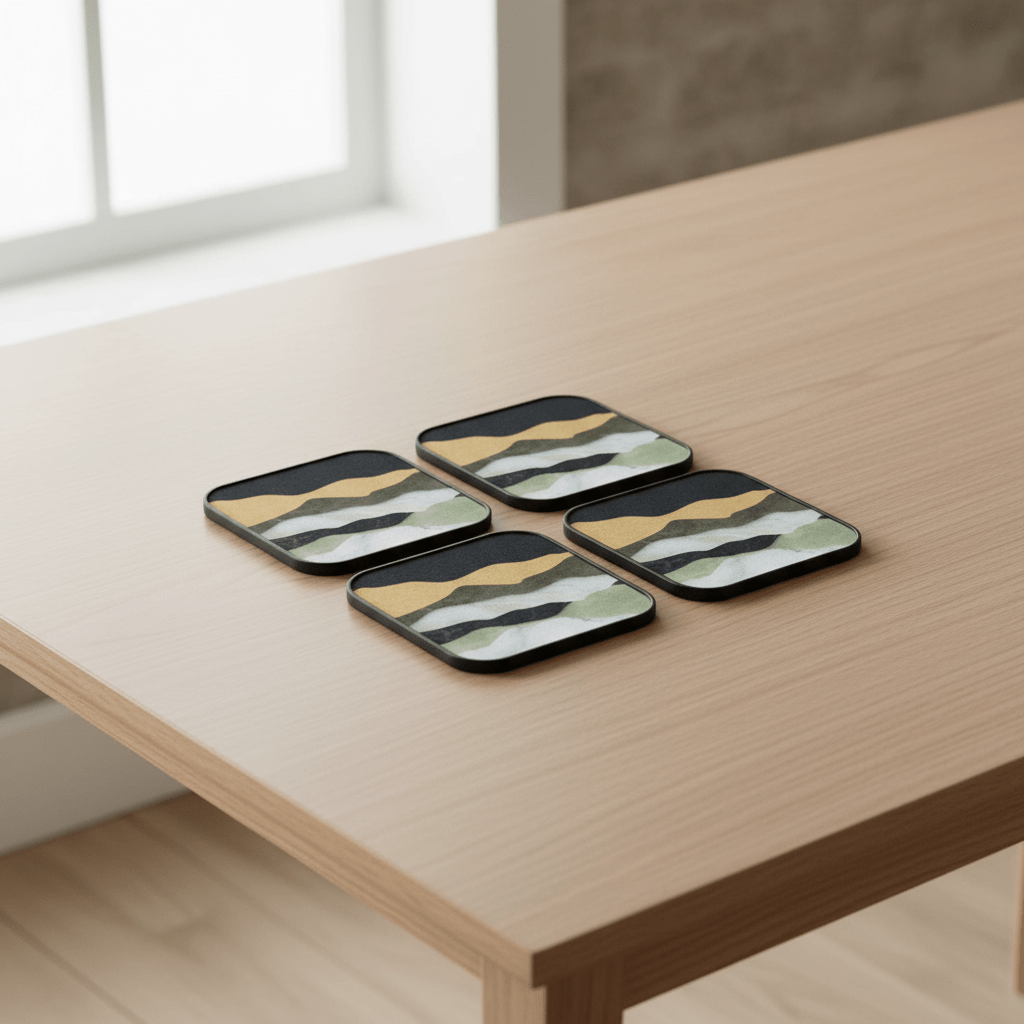Celina Set Of Four Square Coasters